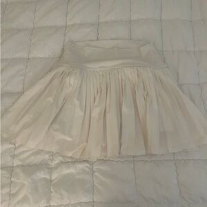 Aerie Cream Skater Skirt